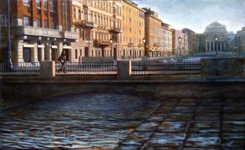 Una mattinata di gennaio (canale del Ponterosso Trieste)